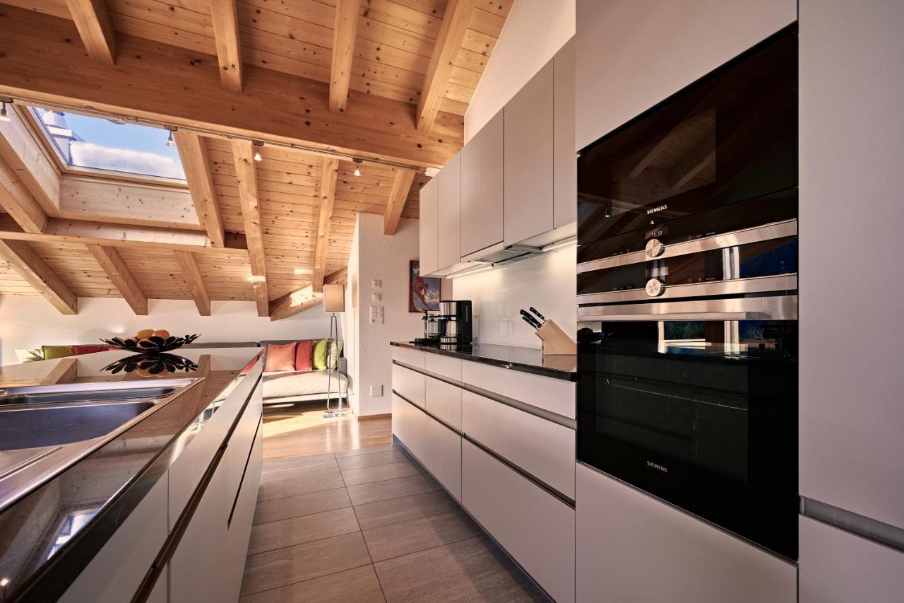 Chalet Bergfrieden Penthouse 벤겐 외부 사진