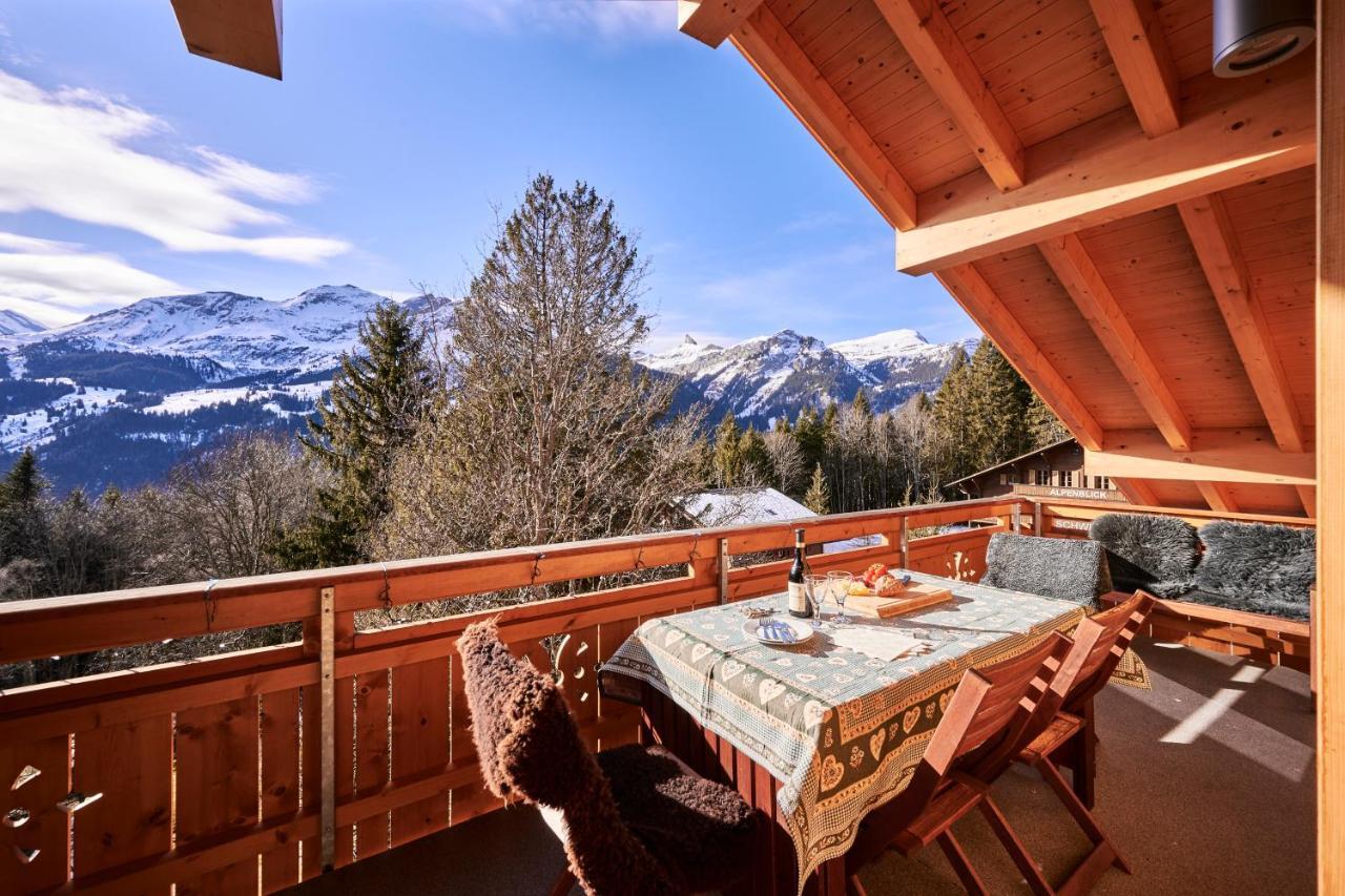 Chalet Bergfrieden Penthouse 벤겐 외부 사진