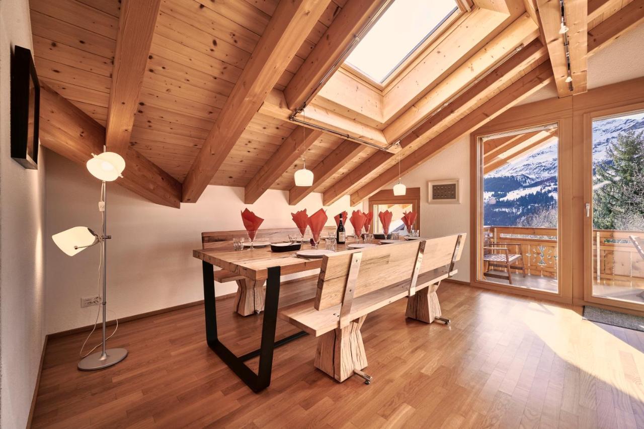 Chalet Bergfrieden Penthouse 벤겐 외부 사진