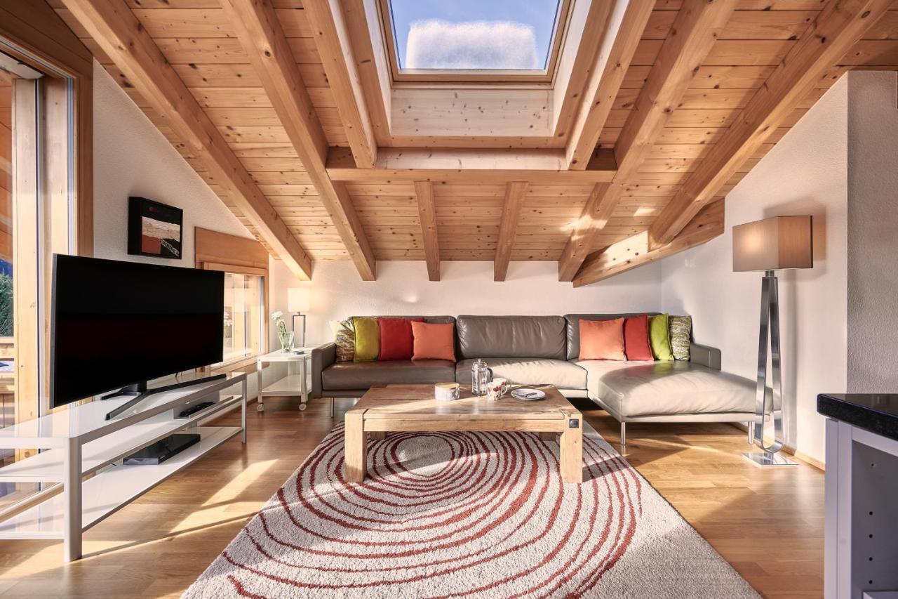 Chalet Bergfrieden Penthouse 벤겐 외부 사진