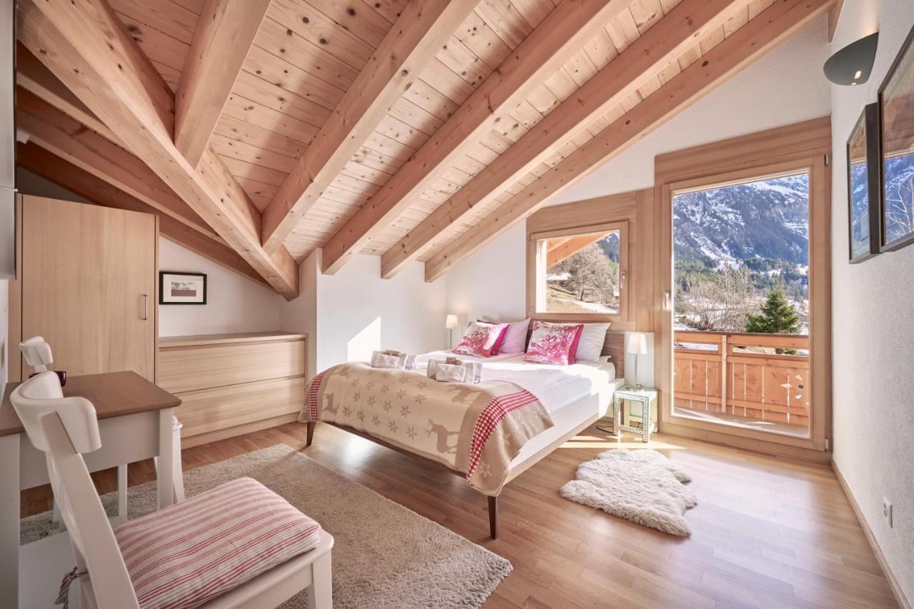 Chalet Bergfrieden Penthouse 벤겐 외부 사진