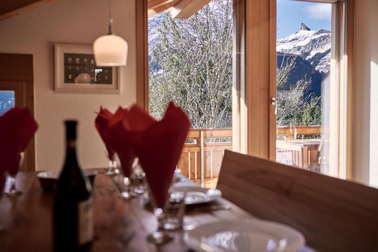 Chalet Bergfrieden Penthouse 벤겐 외부 사진