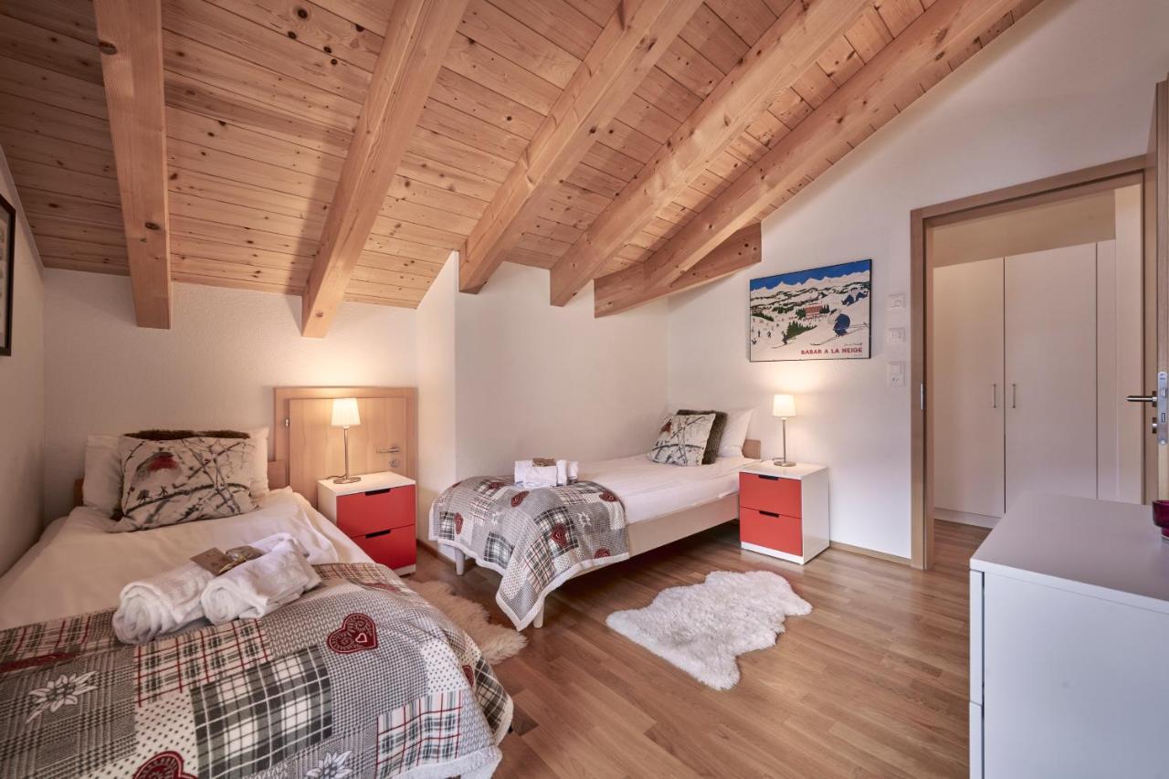 Chalet Bergfrieden Penthouse 벤겐 외부 사진