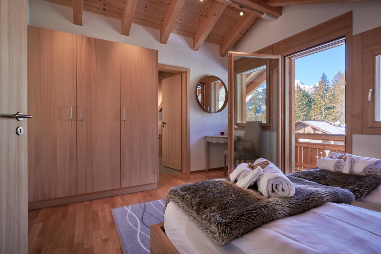 Chalet Bergfrieden Penthouse 벤겐 외부 사진