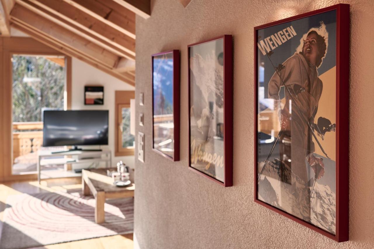 Chalet Bergfrieden Penthouse 벤겐 외부 사진