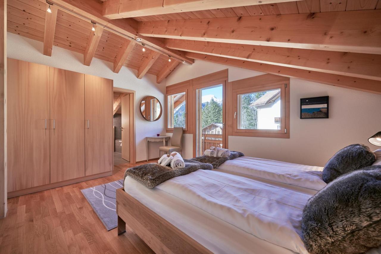 Chalet Bergfrieden Penthouse 벤겐 외부 사진