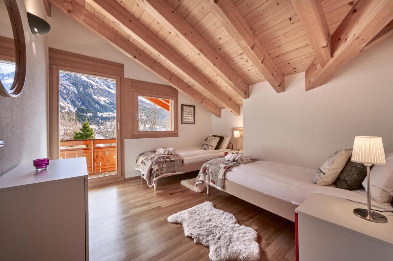 Chalet Bergfrieden Penthouse 벤겐 외부 사진