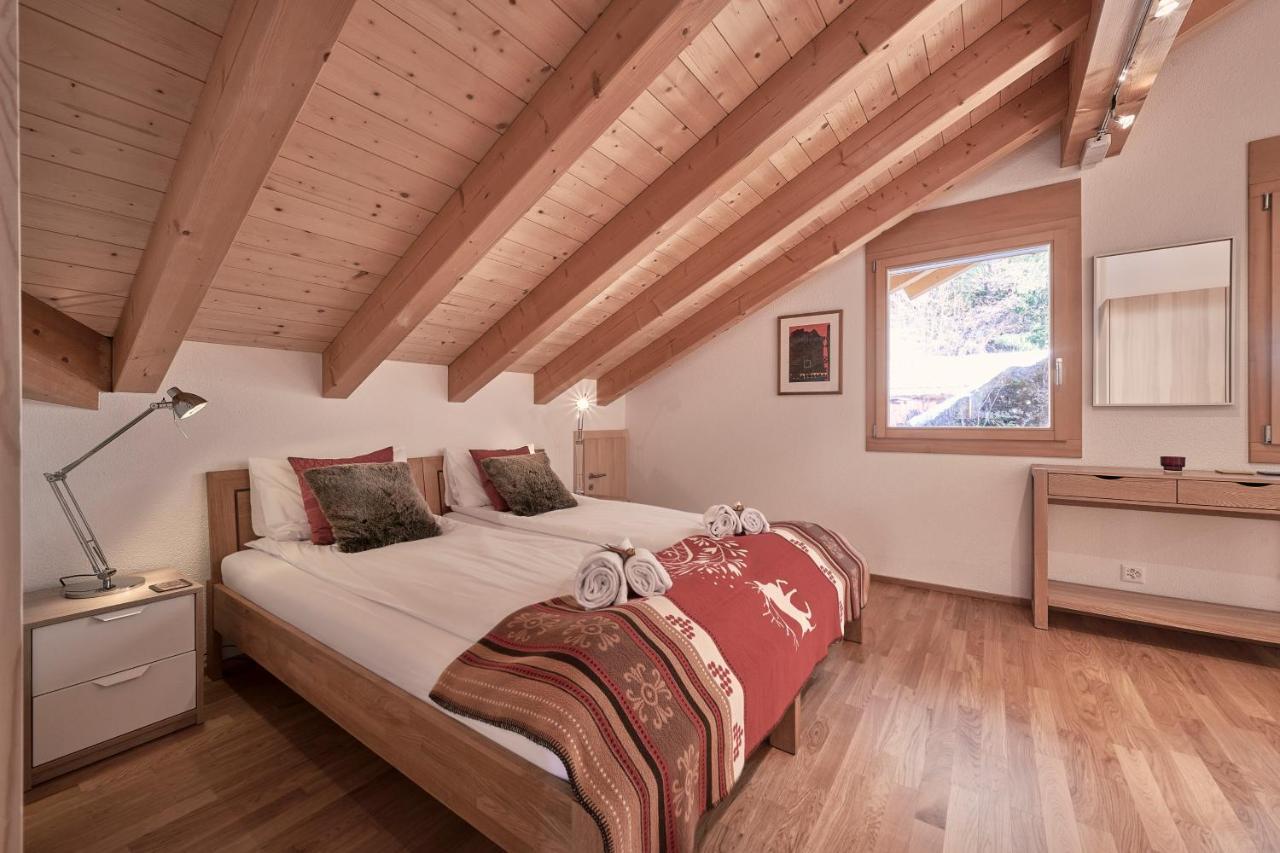 Chalet Bergfrieden Penthouse 벤겐 외부 사진