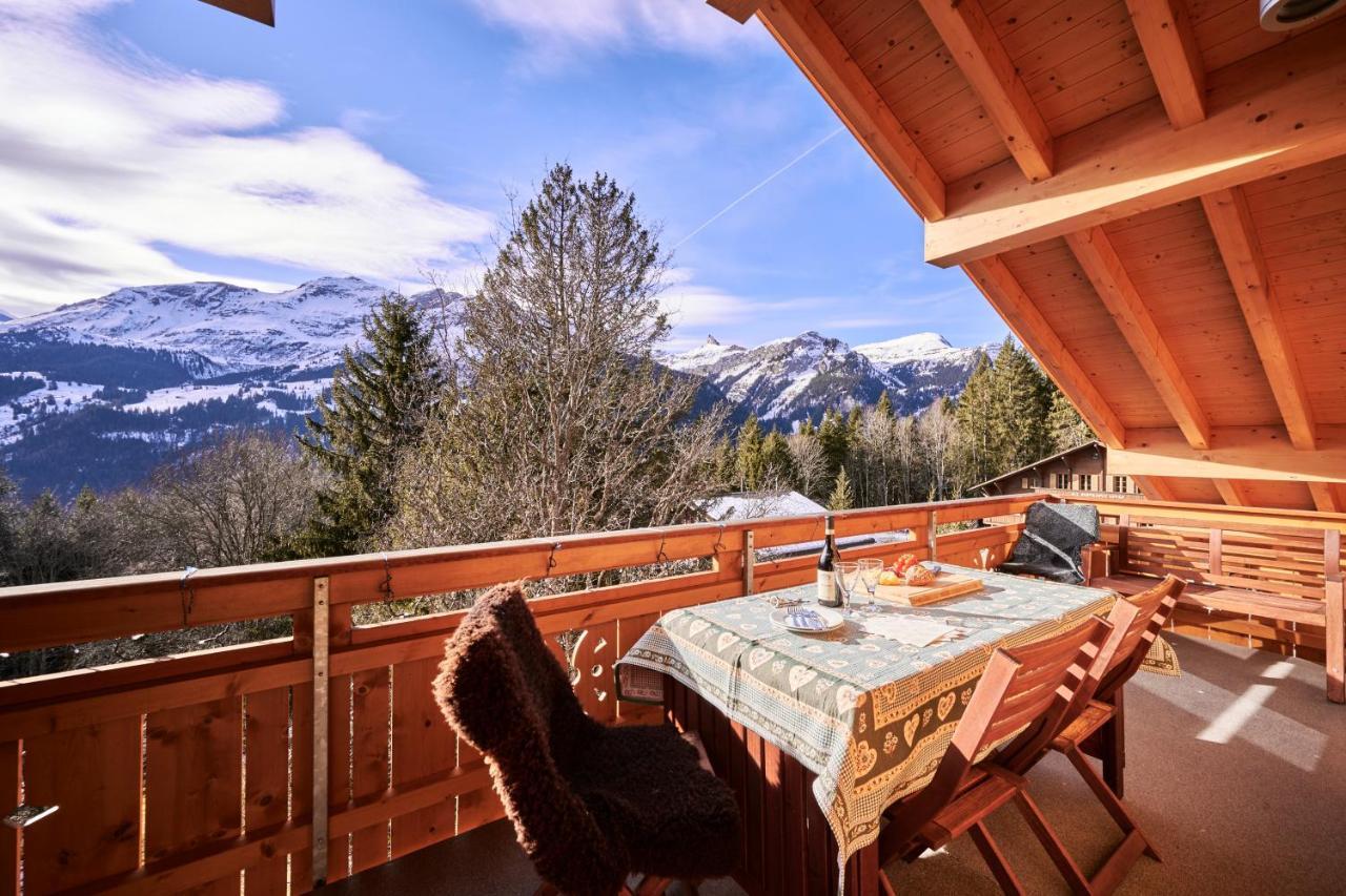 Chalet Bergfrieden Penthouse 벤겐 외부 사진